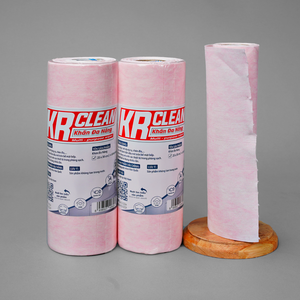 KrClean Chiffons de nettoyage multi-usages non tissés de haute qualité Lingettes en rouleau de cuisine de style uni Fabriquées en usine au Vietnam - Product Image 5