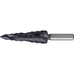 ULTIMATECUT 5-12 mm <b>Drill</b> Bit HSS RUNaTEC Spiral Fluted with 2 Cutting Edges and 8 RUKO <b>Steps</b>" - Product Image 1
