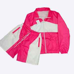 Hot Selling <b>Jogger</b> Windbreaker Suit 2 Piece <b>Nylon</b> Jacket Shorts Set Women Sweatsuit Workout Mens Streetwear TrackSuits - Product Image 2