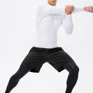 Chemise de compression athlétique légère pour homme avec impression personnalisée, vêtements de sport à séchage rapide et à manches longues, haut pour entraînement, salle de sport, grande taille - Product Image 5