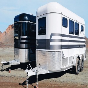 Remolque estándar para 3 caballos con ventana de aluminio, puerta y rampa en venta - Product Image 1