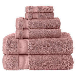 Luxe bleu marine 2-en-1 visage bain ensemble de serviettes de bain logo personnalisé 100% coton 2 pièces cheveux serviette fournisseur conception personnalisée - Product Image 4