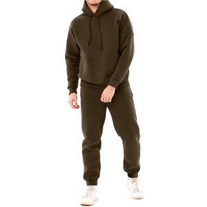 Chándal deportivo ecológico ligero para hombre, chándal para correr de invierno con piernas delgadas, sudadera de talla grande, chándal - Product Image 1