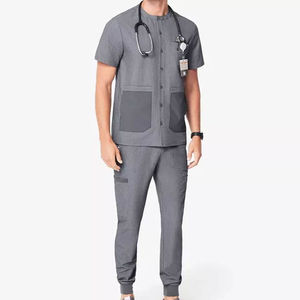 Tenues d'infirmière pour clinique dentaire, ensembles de blouses médicales à manches courtes, uniformes pour femmes et hommes, uniformes chirurgicaux pour hôpital - Product Image 1