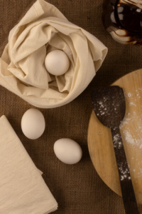 Ensemble de 6 serviettes brodées en tissu de lin tissé 100% coton couleur naturelle Serviettes de table et de cuisine de luxe Utilisation en avion Style uni - Product Image 5