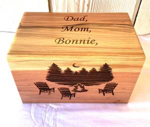 Urna de Madera para Cenizas Humanas, para Adultos, Hombres y Mujeres, Grande, para Cenizas de Hombres Adultos, para Cremación, para Acampar en el Lago - Product Image 4
