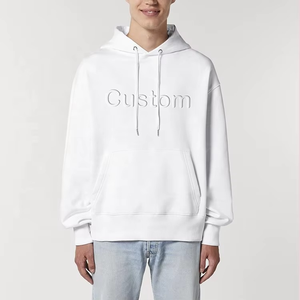 Haute demande en gros personnalisé 3d en relief éponge française col rond unisexe sweat femmes gaufrage sweats à capuche - Product Image 1