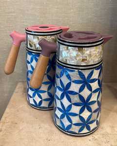 ที่เสิร์ฟชาและกาแฟสไตล์อาหรับที่มีที่จับตกแต่งด้วยไข่มุกที่หรูหราทำด้วยมือเป็นมิตรต่อสิ่งแวดล้อม - Product Image 1