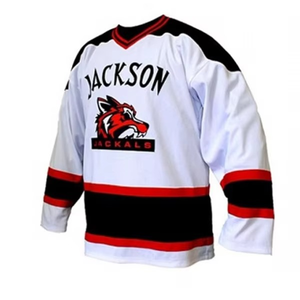 Vêtement de hockey sur glace pour hommes sur mesure en gros, uniforme de collège, jersey en polyester bleu marine surdimensionné, vêtements de sport pour jeunes - Product Image 5