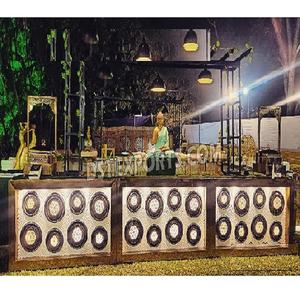 Contadores de comida de acero inoxidable para lugar de boda Contadores de comida de acero inoxidable para fiesta Contadores de comida de último diseñador - Product Image 1