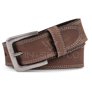 Ceintures en cuir décontractées personnalisées à marque privée, en cuir de vache, boucle en acier, durables, légères, écologiques, faible MOQ - Product Image 3