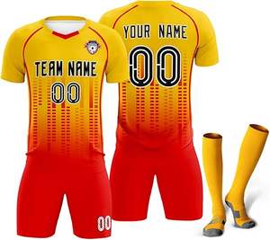 Uniforme de fútbol para adultos con etiqueta personalizada Técnicas de corte automatizadas profesionales Ropa de fútbol - Product Image 5