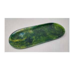 Tazón Redondo Multicolor Hecho a Mano de Resina, Tazones para Servir Pulidos, Utensilios de Cocina Decorativos Ecológicos de Origen Indio - Product Image 2