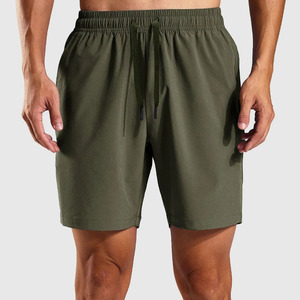 Shorts de sport décontractés pour hommes de haute qualité, respirants, séchage rapide, 100 % coton, taille mi-haute avec cordon de serrage - Product Image 4