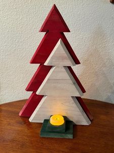 DÉCORATION ARBRE DE NOËL DÉCORATION ÉCOLOGIQUE CADEAU FAIT MAIN Arbre en bois ornemental fabriqué en cerisier un arbre pour toute saison - Product Image 4