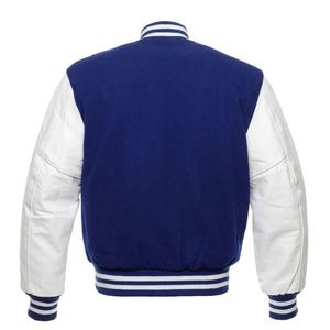 2023 hommes personnalisé Varsity Design doudoune tissé coton cuir Polyester Streetwear Style vêtements personnalisés pour printemps hiver - Product Image 2