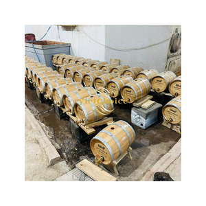 Baril à vin en chêne de haute qualité et durable, bains de glace pour whisky, rayé, 200L/300L/500L, style américain, cadeau d'affaires, usage domestique, VIETCHOICE - Product Image 4