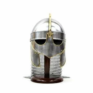 Casco de acero vikingo DIY personalizable de la mejor calidad con cadena de cuero, casco de disfraz griego portátil compatible con OEM - Product Image 1