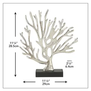 Modern Artistic <b>Silver</b>-Plated Painted Aluminum Horse Figurine Sculpture Handmade Round Home Decor for Weddings - Product Image 4