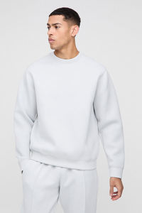 Survêtement évasé uni de style 2026, logo personnalisé, coton, col rond, impression par transfert thermique, vêtements décontractés, vêtements de rue pour unisexe - Product Image 3