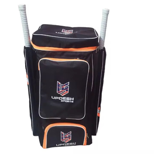 ชุดกระเป๋าคริกเก็ตส่วนตัวสองด้านพร้อมกระเป๋าพิเศษสีดำเหมาะสำหรับค้างคาวคริกเก็ตทุกประเภท - Product Image 1