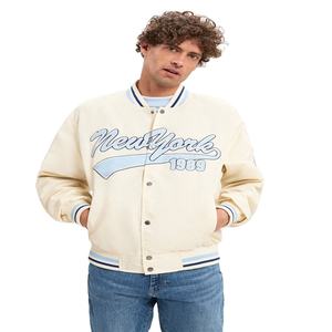 Fabricant OEM – Blouson universitaire unisexe en laine avec manches brodées en chenille enduite de haute qualité – Personnalisable – Style formel ou baseball – Modèle Letterman - Product Image 1