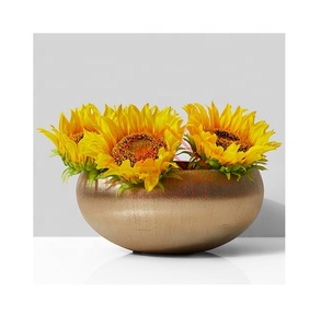 Centres de table de mariage best-seller bol en or en fer à puce et à tremper pour la décoration intérieure/décor de mariage bol à fleurs en compote de fer - Product Image 1