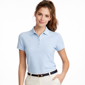 Polo pour femmes à séchage rapide en nylon et élasthanne, logo personnalisé, style décontracté, tricoté, vente en gros, nouvelle arrivée - Product Image 4