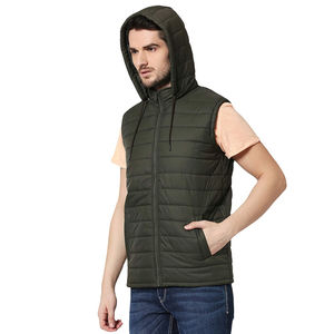Chaleco sin mangas de invierno de alta calidad, chaqueta acolchada con logotipo personalizado, chalecos de burbuja para hombre, chaleco sin mangas acolchado transpirable de nuevo diseño para hombre - Product Image 1