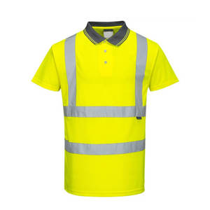 Glory Color Custom Made 100% Polyester Rayures réfléchissantes Chemises de construction Vêtements de travail de sécurité orange fluorescent haute visibilité - Product Image 3