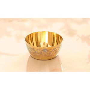 Elegant Brass Fruit <b>Bowl</b> Premium Handmade Decorative <b>Metal</b> <b>Bowl</b> for Home Dining and Wedding Table Centerpiece - Product Image 3