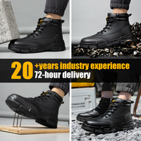 GUYISA Nouveau Style Air Mesh Tige Anti-crevaison Semelle en Caoutchouc Chaussures de Sécurité Hautes Chaussures Fonctionnelles Botte de Sécurité