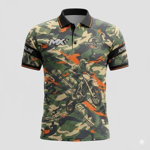 Camiseta Polo de Motocross de Manga Corta para Hombre, Impresión Digital Personalizada, Talla Grande, Transpirable, de Secado Rápido, para Motociclismo y Automovilismo - Product Image 6