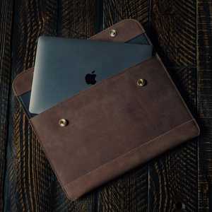 Crazy Leather Most Popular Laptop <b>Bag</b> and Sleeve with Custom Logo and OEM Service Wholesale Price for MacBook PC & <b>Tablet</b> Covers - Product Image 2