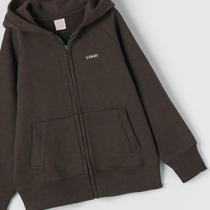 Sweats à capuche de haute qualité avec fermeture éclair, impression de logo personnalisée, couleurs unies, pour filles, écologiques et confortables, tenues tendance 2026 - Product Image 4