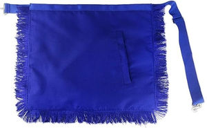 Tablier maçonnique Master Mason, Loge Bleue, en tissu brodé de luxe, avec aimant, à coudre, motif équerre et compas, pour franc-maçon, origine importée - Product Image 5