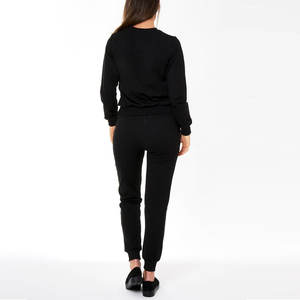 Conjunto Deportivo Vintage para Mujer, Ropa Urbana Personalizada con Estampado, Sudadera con Capucha y Cremallera, Pantalones Deportivos con Lavado Ácido - Product Image 2