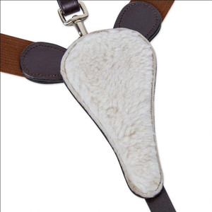 Pechera Elástica para Caballo con Accesorio de Correr, Diseño Desmontable, Material de Cuero, Color Negro - Product Image 6