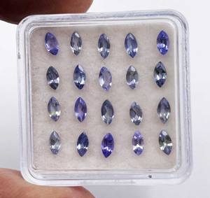 Piedra Preciosa Suelta de Tanzanita Natural Certificada por IGI, Corte Marquesa, Alta Calidad, 2-4 MM, Azul, 5 CT, para Joyería, GEMWORLDJAIPUR - Product Image 5