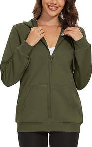 เสื้อมีฮู้ดมีซิปสำหรับผู้หญิงเสื้อผ้าลำลองมีสไตล์2025โลโก้ตามสั่งขายส่งสำหรับแบรนด์บูติกสั่งซื้อจำนวนมาก - Product Image 5