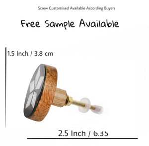 Style américain Résine Bois Laiton Tiroir Porte d'armoire Boutons Tirette Poignée Artisanat pour Cuisine Chambre à coucher Salon Commode Villa - Product Image 3