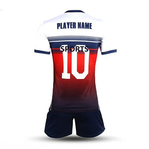 Venta caliente Productos de ropa deportiva 100% Material de poliéster Medias mangas con pantalones cortos Uniforme de voleibol Jerseys Jersey profesional - Product Image 3