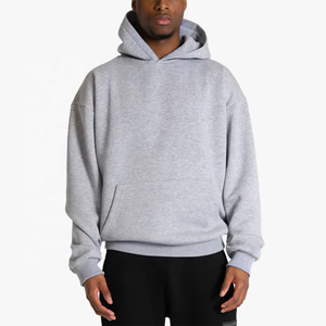 Alta calidad personalizado liso sin cuerda 500gsm polar pesado niños sudaderas 100% algodón sudaderas con capucha de gran tamaño para hombres - Product Image 5