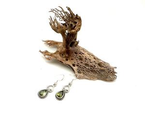 Joyería de piedras preciosas de peridoto para mujer, pendientes de estilo bohemio de plata, joyería de plata de ley 925, pendientes hechos a mano de tendencia, regalo para - Product Image 2