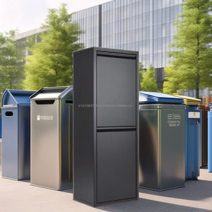 Contenedor de Reciclaje de Acero Inoxidable de 2 Capas de Alta Calidad ALV-4012 para Metales y Productos Metálicos, Marca Sahbaz, Turquía - Product Image 1