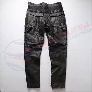 Pantalones de cuero más vendidos para hombres Precio barato Cuero transpirable Mejor venta 2024 Precio bajo para pantalones de cuero para hombres - Product Image 4