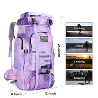 Sac à dos tactique multifonctionnel imperméable en Oxford avec cadre interne pour activités de plein air, airsoft, paintball, randonnée, camouflage, 30-40L, OEM