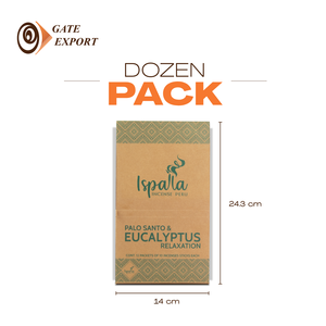 Nuevos Palitos de incienso de eucalipto de Palo Santo orgánico de Ispalla, incienso de resina de madera con aroma de menta, aromaterapia en caja sin manchas de Perú - Product Image 5