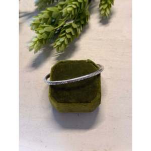 Navajo Handmade Sterling <b>Silver</b> Stamped Fashion <b>Cuff</b> <b>Bracelet</b> - Product Image 1