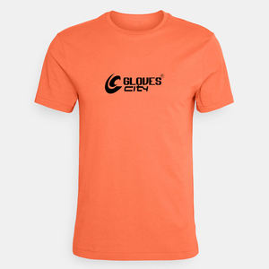 Camiseta con ajuste cuadrado de algodón 100% azul sólido para hombre, ropa de calle de tela de punto personalizada, ropa personalizada para Fitness Crew - Product Image 4